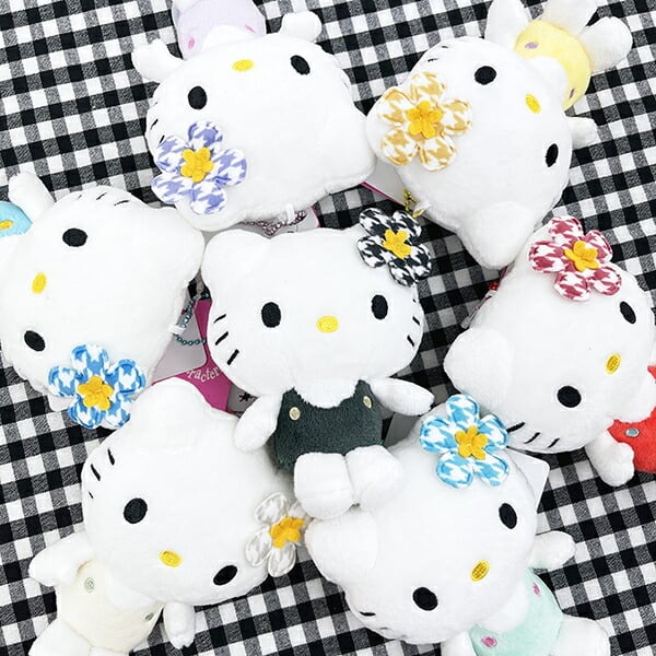 ハローキティ　カオハナ　？　マスコット　ぬいぐるみ　当時物 サンリオ ハローキティ マスコット カオハナ ホワイト Sanrio