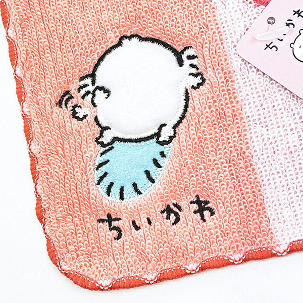 ちいかわ 運んでる タオルハンカチ ピンク - 【パーフェクトワールド