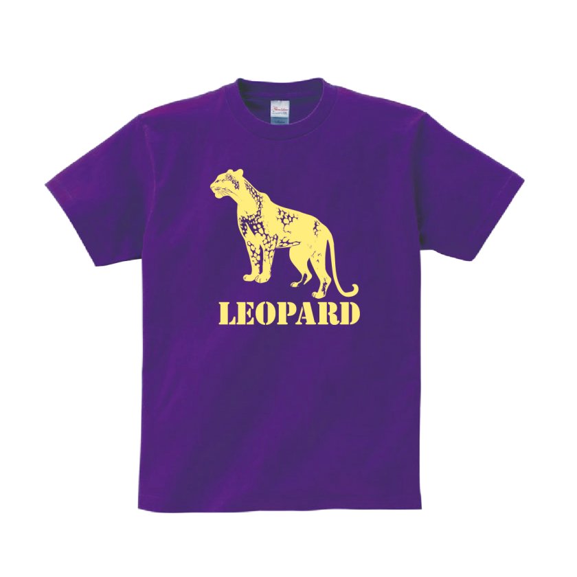 Tシャツ 半袖 】078 豹 ヒョウ柄 ヒョウ レパード 猛獣 リンクコーデ