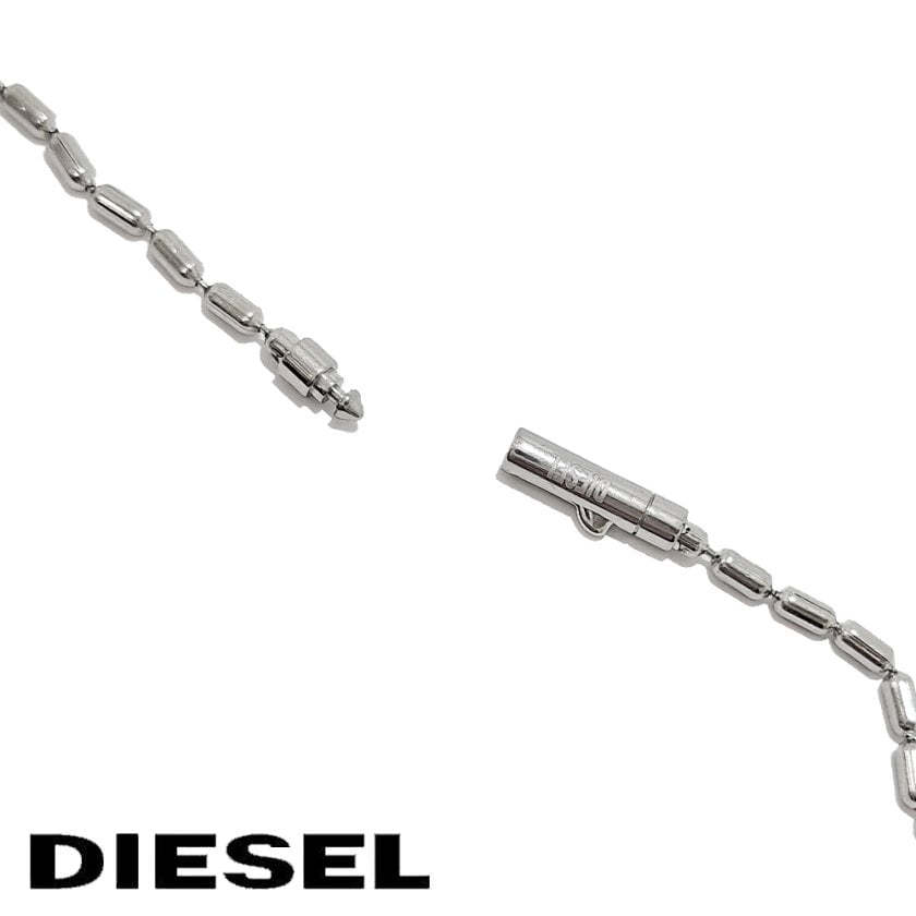 DIESEL ディーゼル ネックレス ドックタグ ダブルヘッド DX1553040