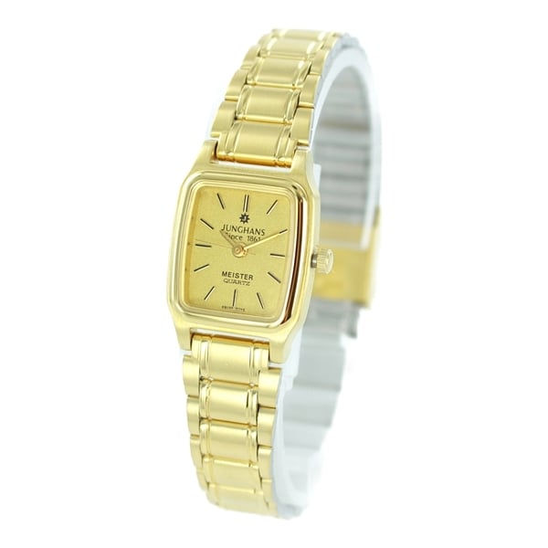 【電池交換済】JUNGHANS ユンハンス 稼働 トノー ゴールド 希少 逸品 Junghans ユンハンス 腕時計 手表 レディース 母の日 MEISTER QUARTS
