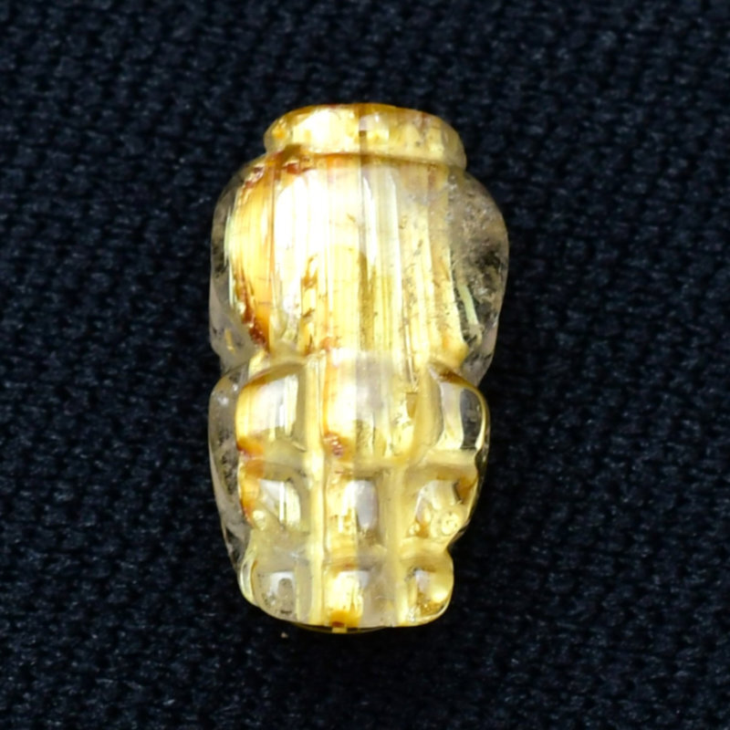 一点物の贈り物】 高級感あふれる天然石 美しく輝く黄金の金針1点物