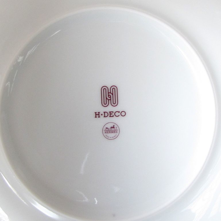 エルメス 食器 HERMES プレート ペア ペアお皿 Hデコ H DECO ROUGE H