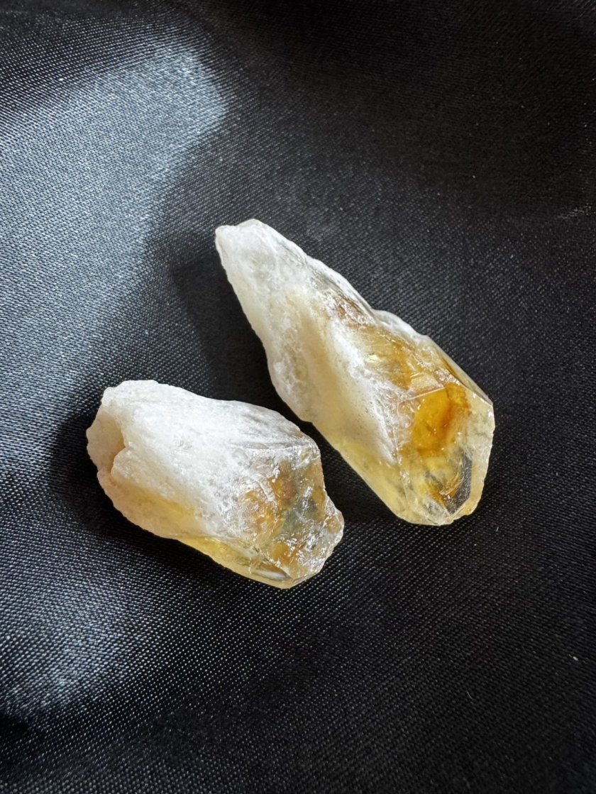 シトリン原石 20gセット 約2-3本入 約3-5cm 天然石 パワーストーン