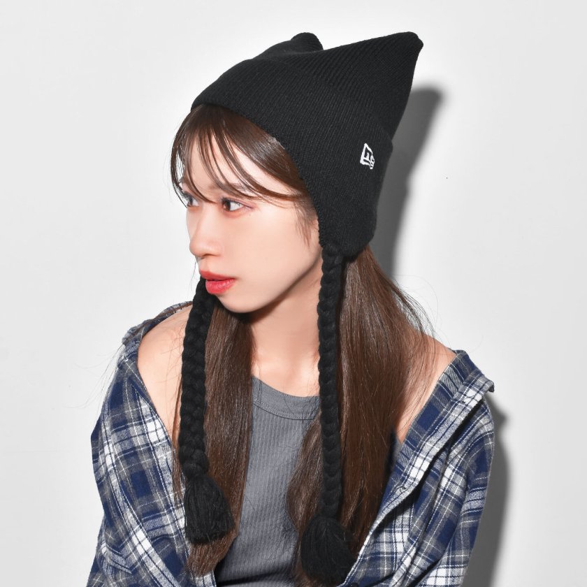 ニューエラ ニット帽 レディース 猫耳 NEWERA ブランド 正規品