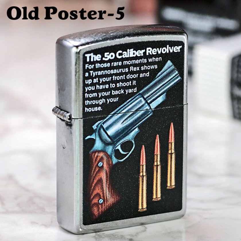 名入れ】zippo ジッポーライター Old Poster-5 プリント加工