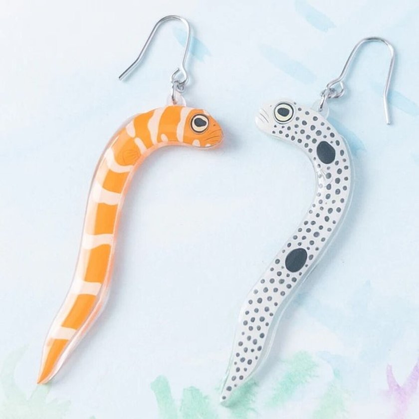 チンアナゴ、ニシキアナゴ ピアス イヤリング」 ハリセンボン ピアス