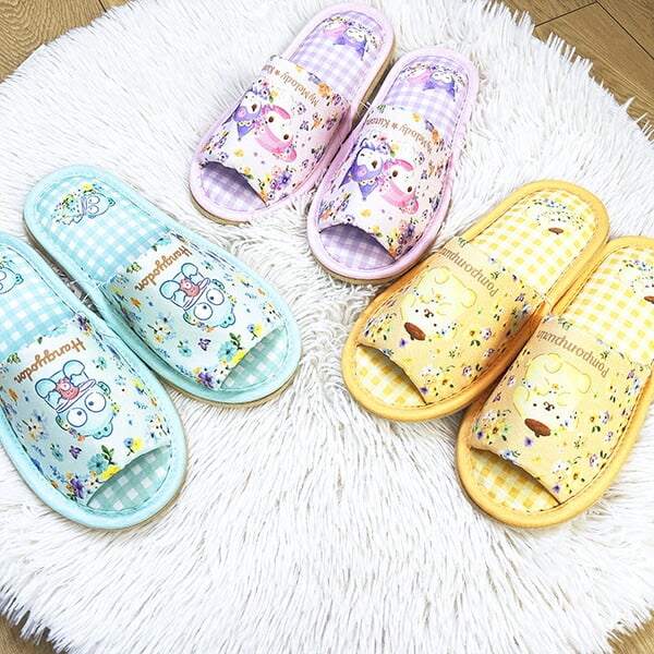 サンリオ マイメロディ スリッパ フラワーガーデン パープル Sanrio
