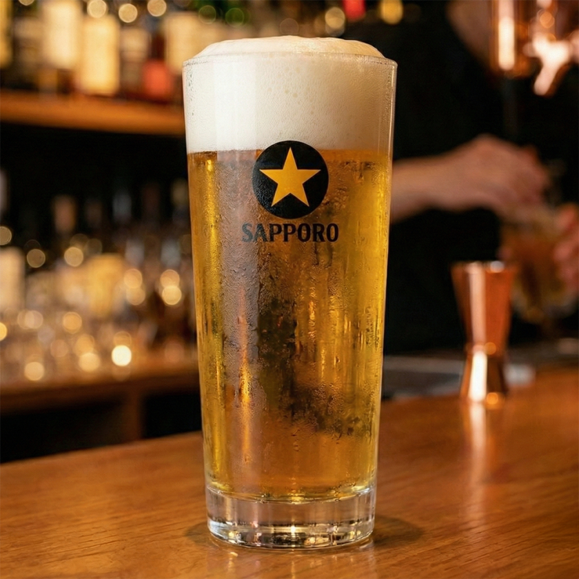 名入れ対応】SAPPORO サッポロ 黒ラベル ビールグラス ビアタンブラー