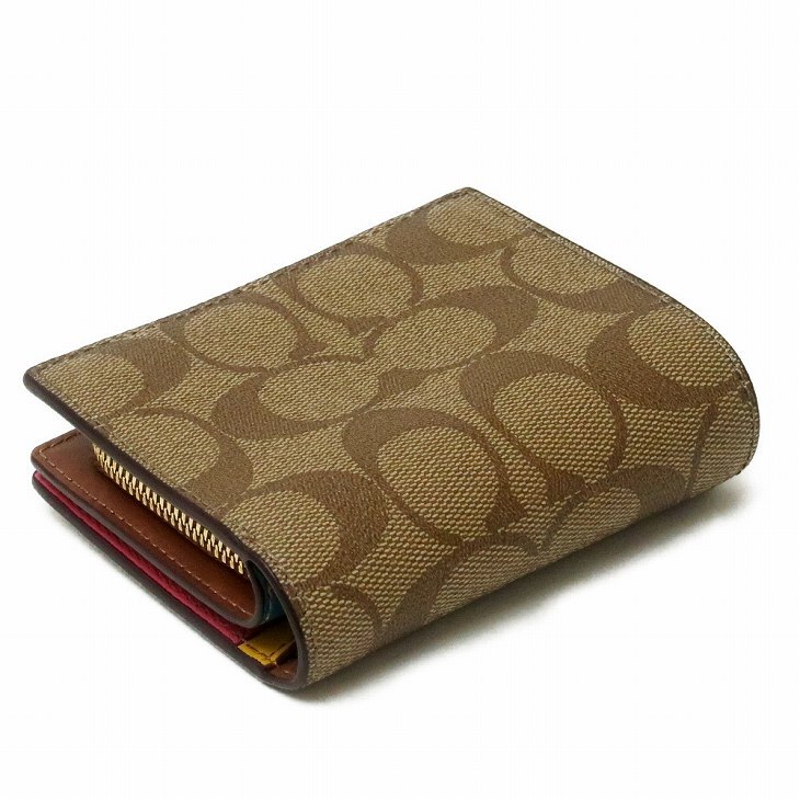 コーチ COACH 財布 レディース 二つ折り財布 マルチカラー C3771IMD9S