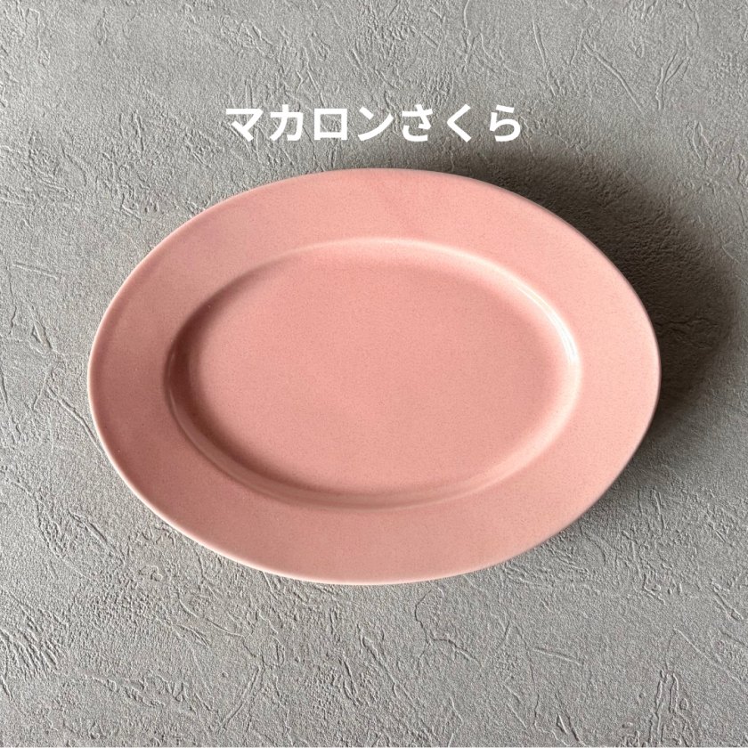 オーバルプレート(大) カラフル（05018） - 【麦山窯】- プレゼント
