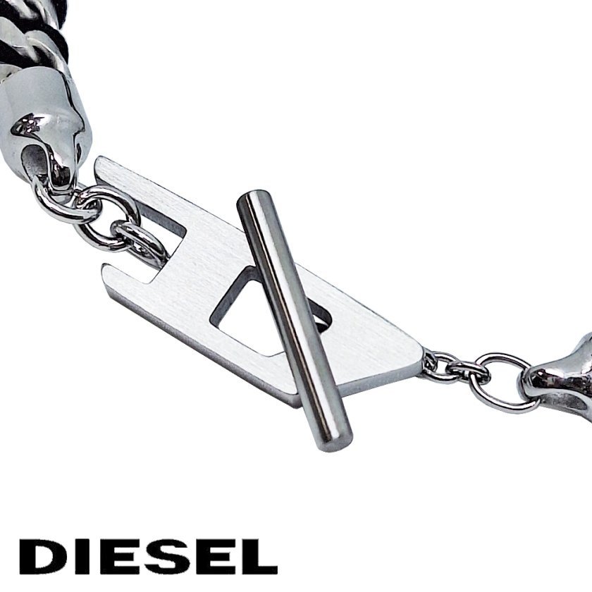 DIESEL ディーゼル ブレスレット DX1540040 メンズ シルバー