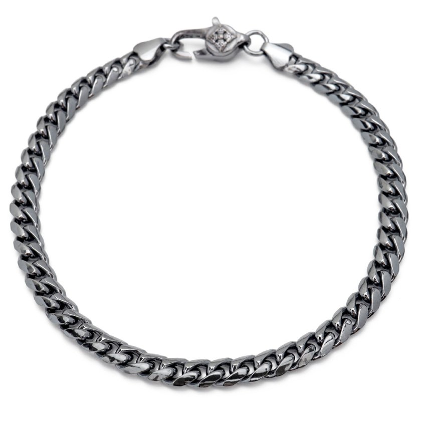 シルバー925 喜平ブレスレット 幅5mm メンズブレスレット チェーン