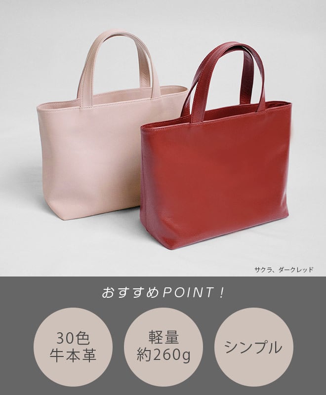 日本製] 【 ミニ 】トートバッグ 本革 【ヴァリアスカラー】メンズ