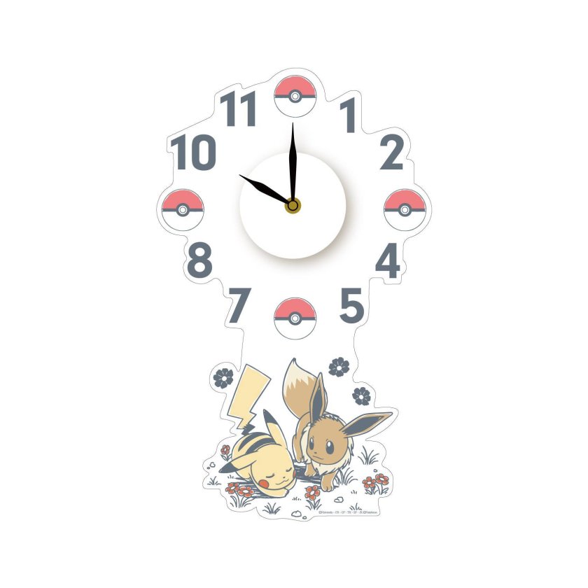ポケモン Masquerade Party ウォールクロック ポケモン ウォールクロックステッカー Pokémon - 【スマートギフト