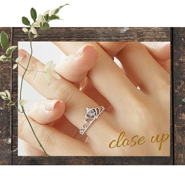 カラーストーン 誕生石 ダイヤモンドリング 0.04ct 18金 18k k18
