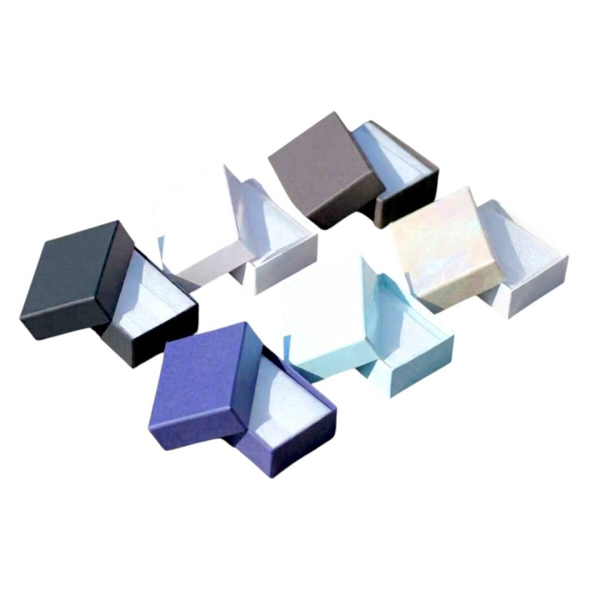 ジュエリーケース アクセサリーケース 「黒 5箱セット」 RE87（紙製