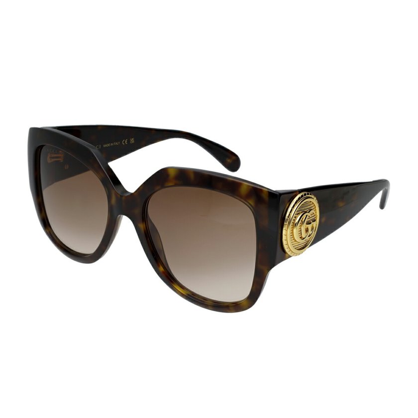GUCCI グッチ サングラス　ライトブラウン UVカット GG2971/S グッチ GUCCI サングラス アイウェア UVカット バタフライ GG1407S-003