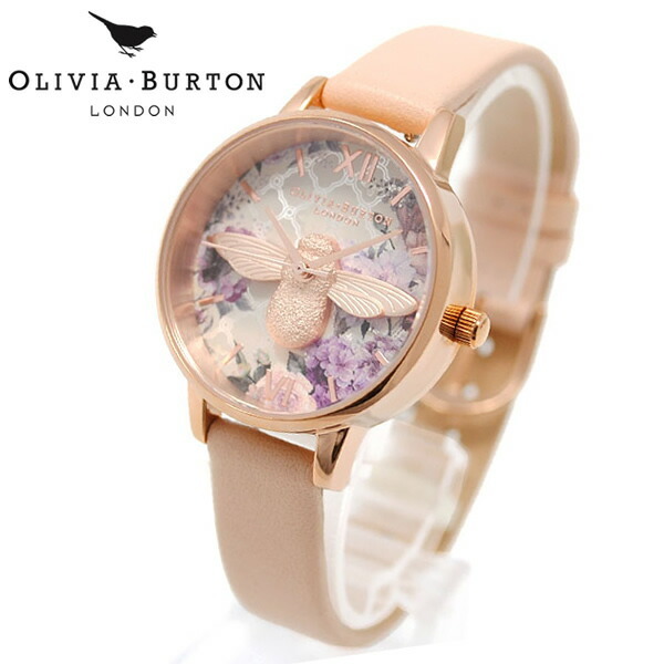 【未使用】オリビアバートン 腕時計 花柄 ピンク ゴールド レディース OLIVIA BURTON オリビアバートン 腕時計 レディース クオーツ
