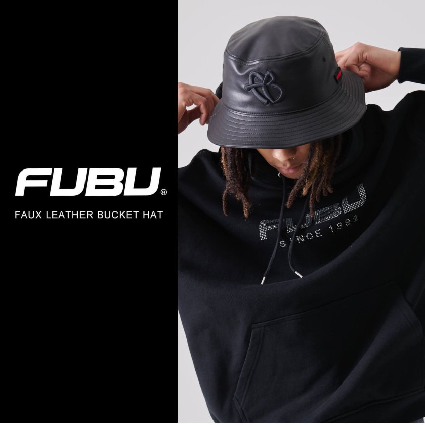 FUBU フブ バケットハット メンズ 帽子 春 秋 冬 バケハ 深め フェイク
