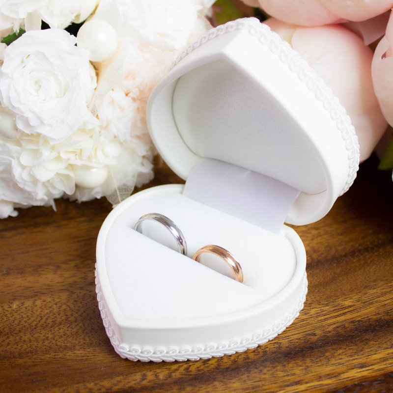 結婚記念日に】 ペアリング aiLe S エール 「翼・羽根」ステンレス 
