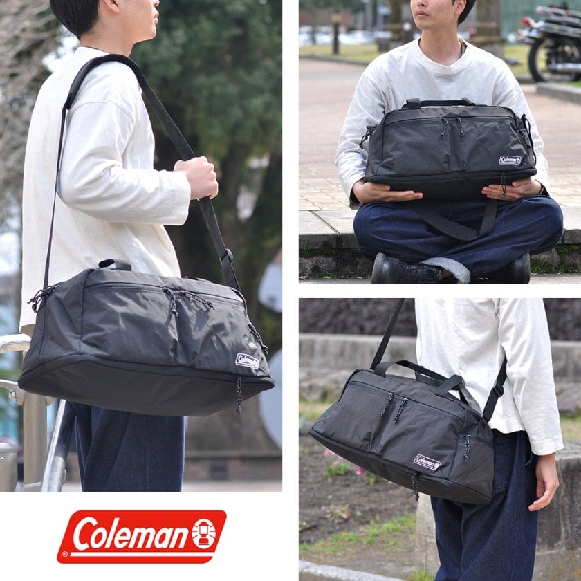 Coleman ブラックギンガム ボストンバッグ 2way ショルダーバッグ コールマン バッグ 2WAYボストンバッグ ショルダー Coleman トラベル