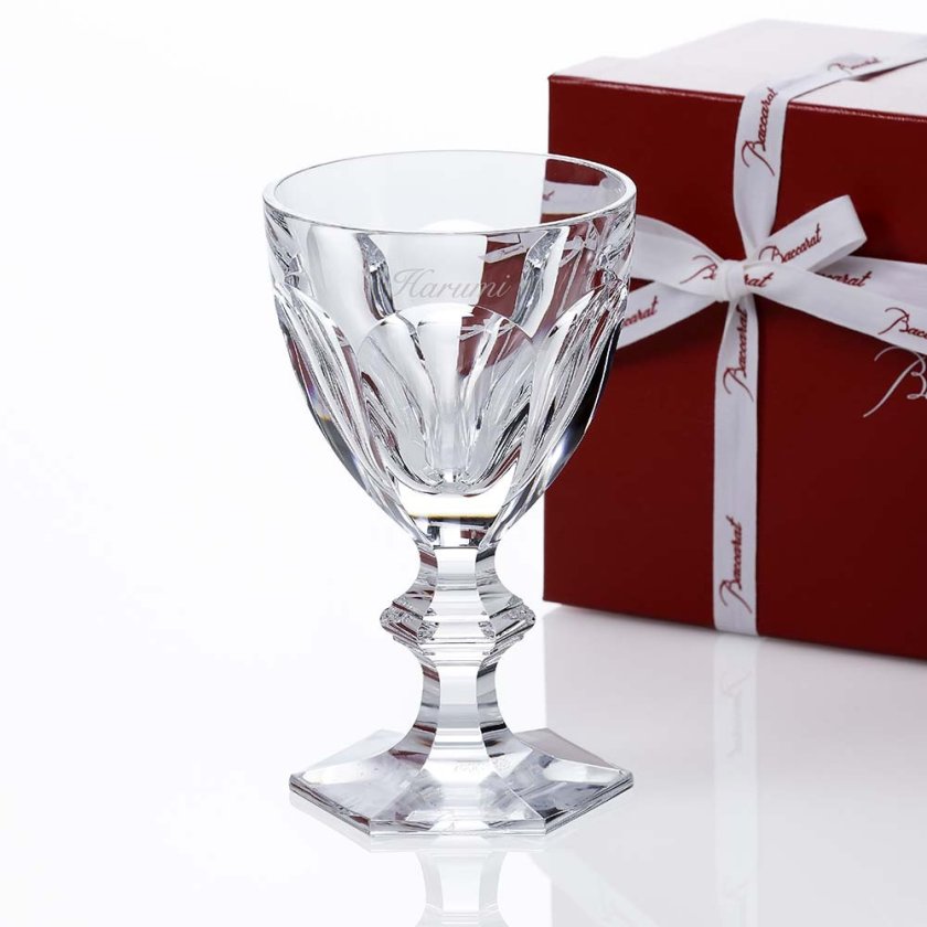 Baccarat バカラ アルクール ワイングラス クリア 15.5cm 名入れ彫刻代