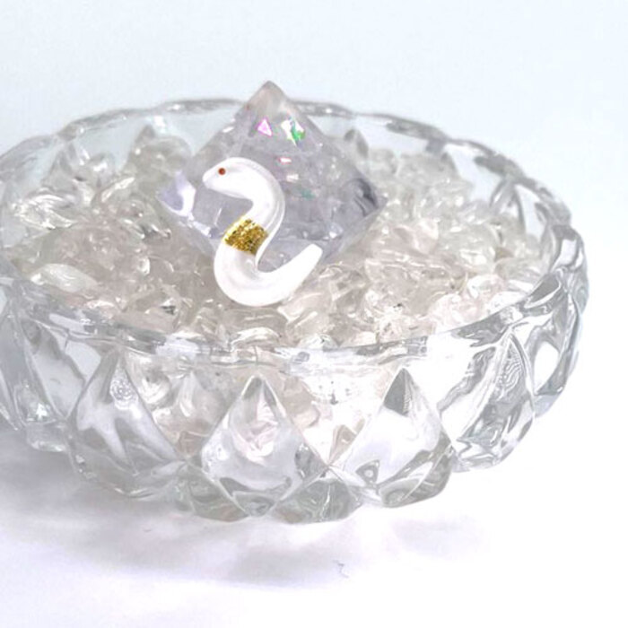 龍神のすず 盛り塩 と 金箔入り 白蛇 お守り セット ヒマラヤ水晶 