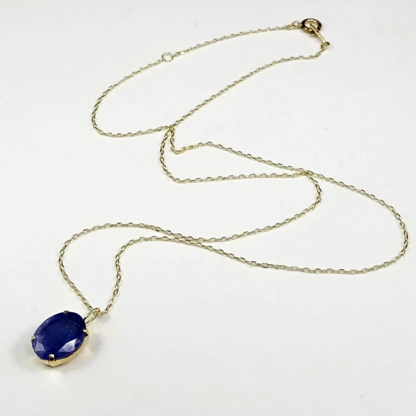 タンザナイト ペンダント トップ18金（K18）トップ約2.5ct 宝石鑑別