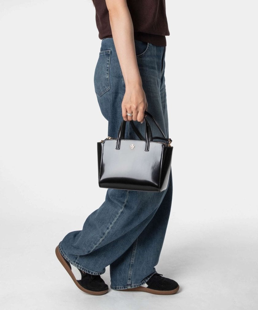 トリーバーチ TORY BURCH Emerson Smooth Mini Top Zip Tote 
