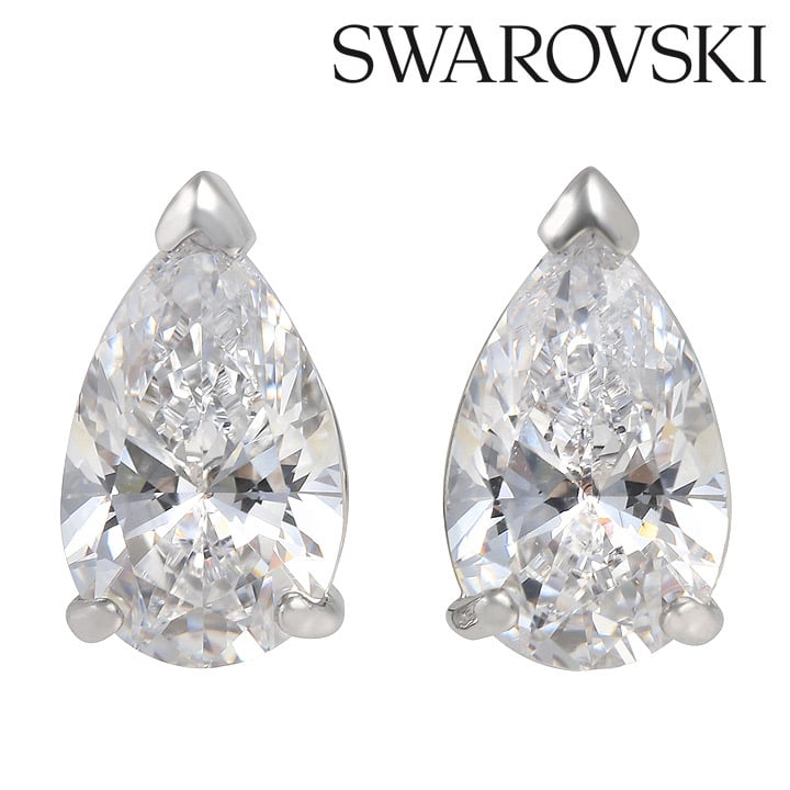 スワロフスキー ピアス Swarovski 一粒ジュエリー ドロップカット