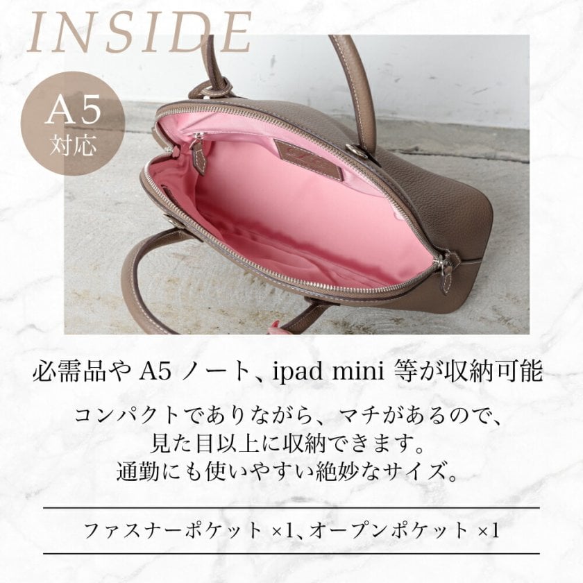 La Closet】【新作】本革 ショルダーバッグ [Grasse：Mサイズ] 2way 
