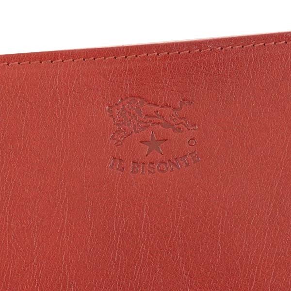 イルビゾンテ IL BISONTE L字ファスナー長財布 C0909 245 RUBY RED 本