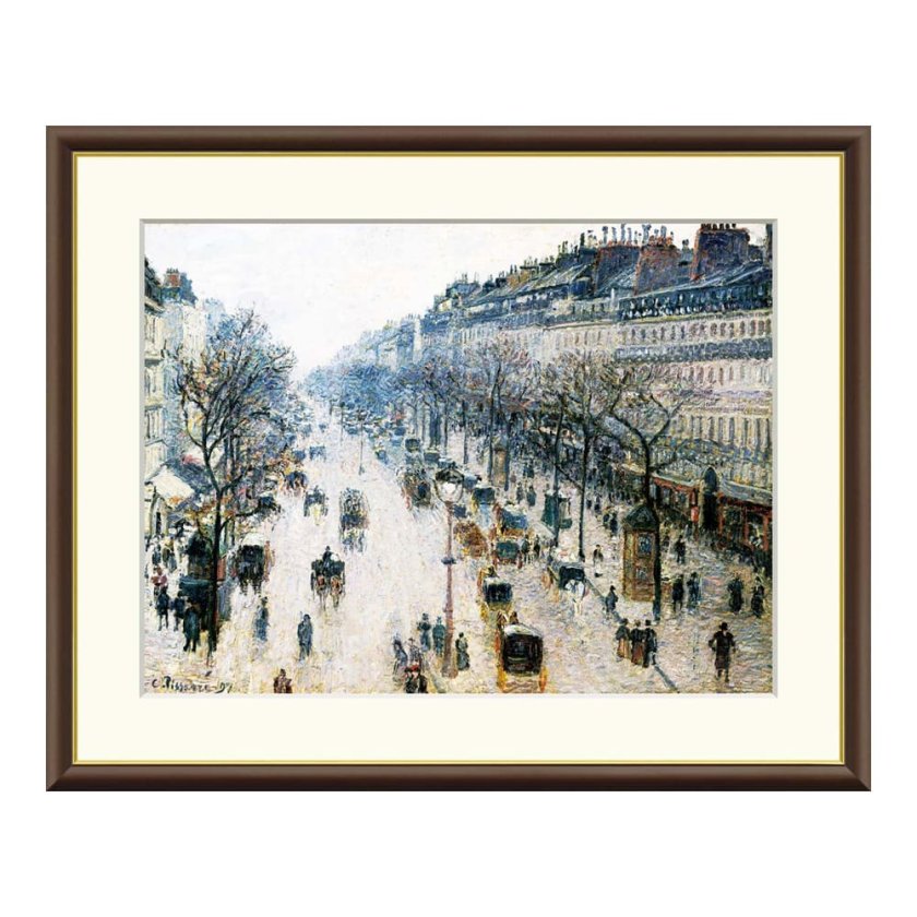 カミーユ・ピサロ (Camille Pissarro)プラムの花咲く樹 Plum Trees in
