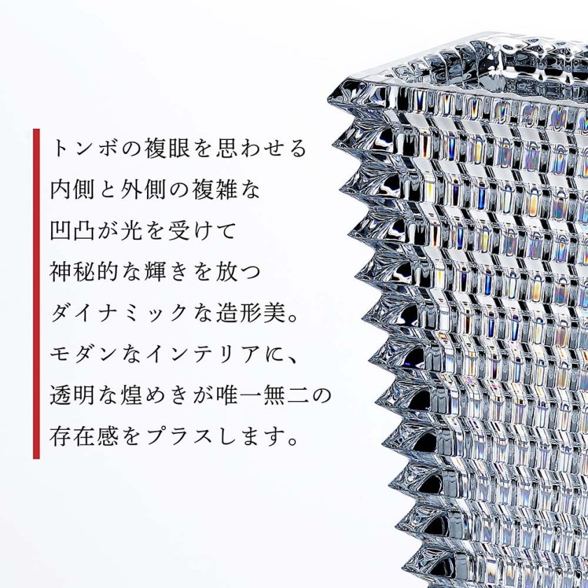 Baccarat バカラ アイベース スクウェア L クリア 30cm 名入れ彫刻代