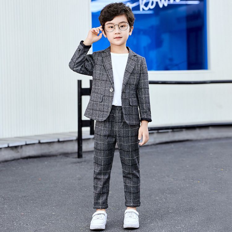 キッズ 子供スーツ 2点セットスーツ ジャケット＋ズボン フォーマル