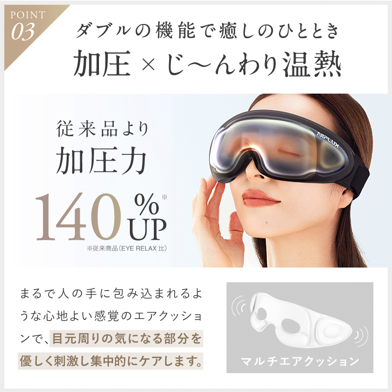 NIPLUX公式】正規品 NIPLUX EMS EYE RELAX アイマッサージャー 充電式
