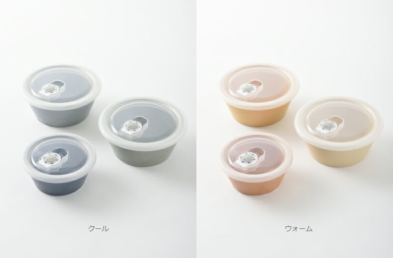 【新品未使用】向付蓋物　前菜6客セット 陶磁器 セラミック保存容器セット S M 3個セット 蓋付き 【選べる特典付
