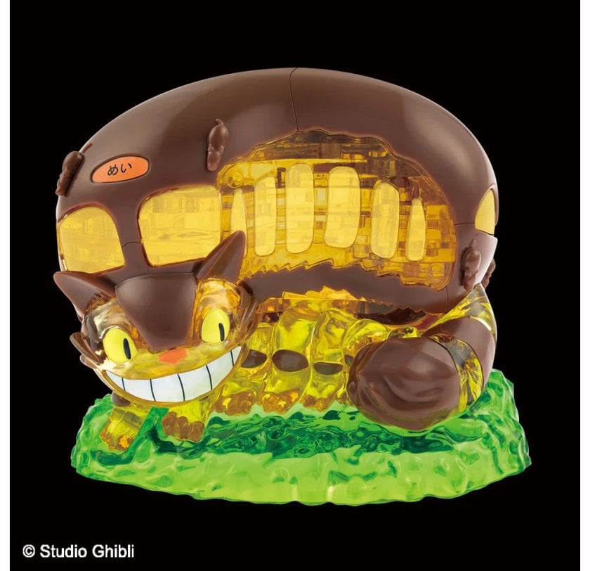 パズル 61ピース クリスタルパズル ジブリ トトロ ネコバス 立体パズル 