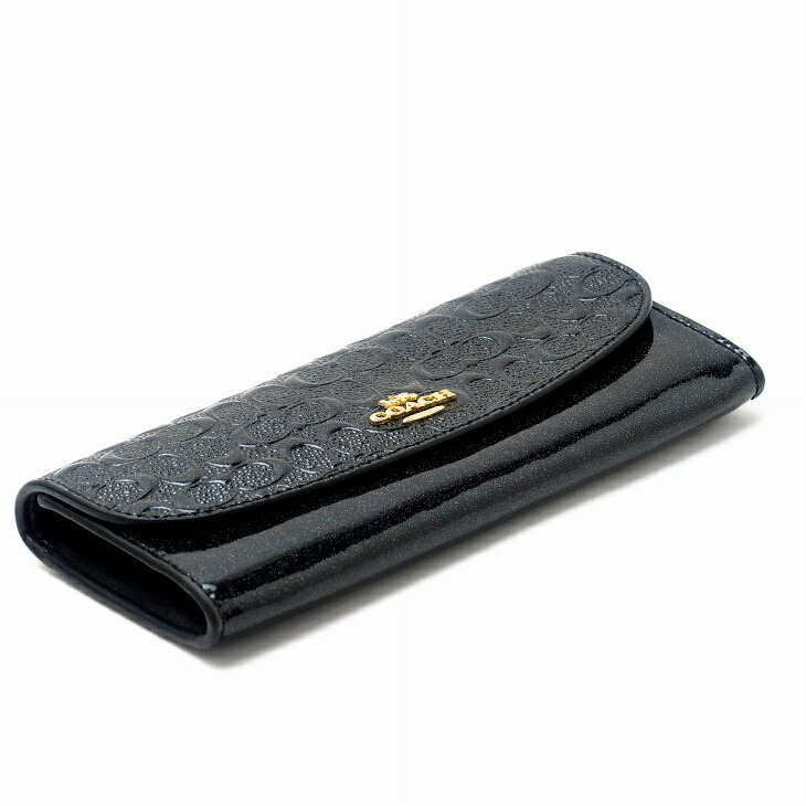 コーチ 財布 COACH レディース 長財布 パテントレザー シグネチャー 