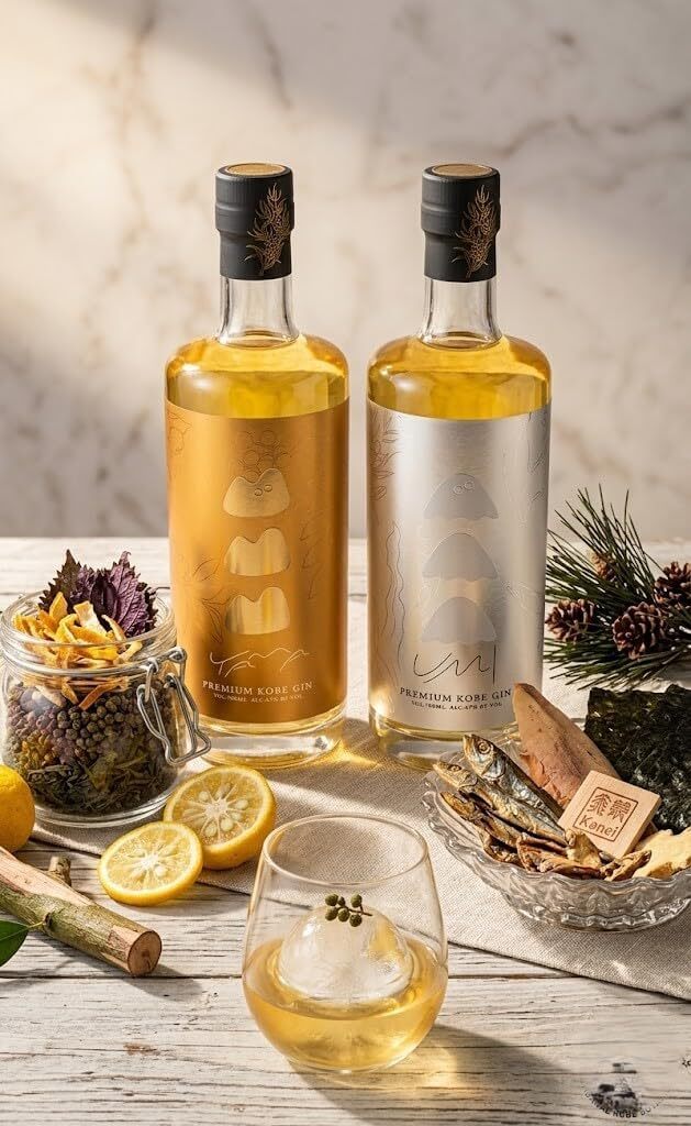 KOBE DISTILLERY プレミアム神戸ジン 2本セット ゴールド＆シルバー
