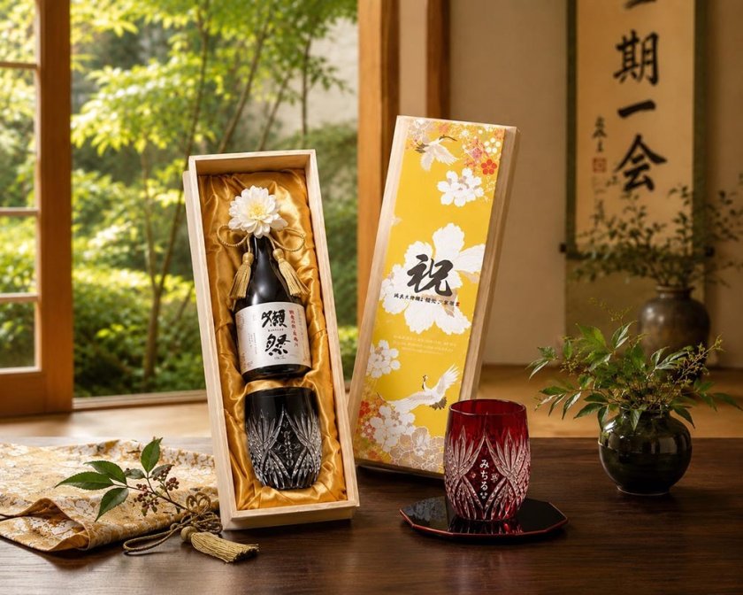 敬老の日 退職 名入れ ギフト SXX 酒セット 日本酒 獺祭 純米大吟醸45