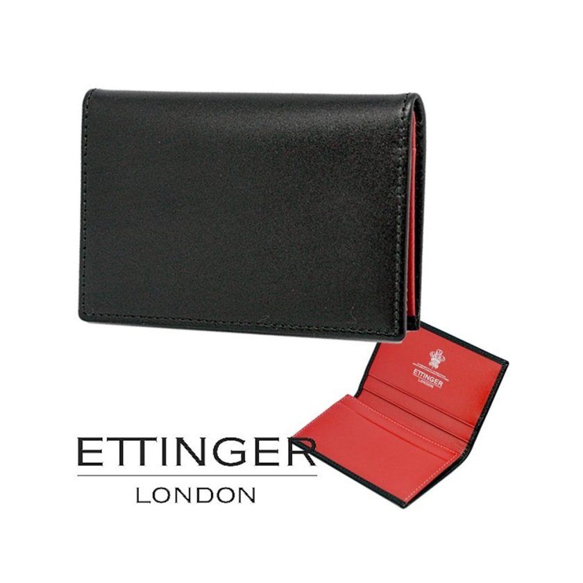 エッティンガー ETTINGER カードケース ST143JR Red メンズ 新品 並行 