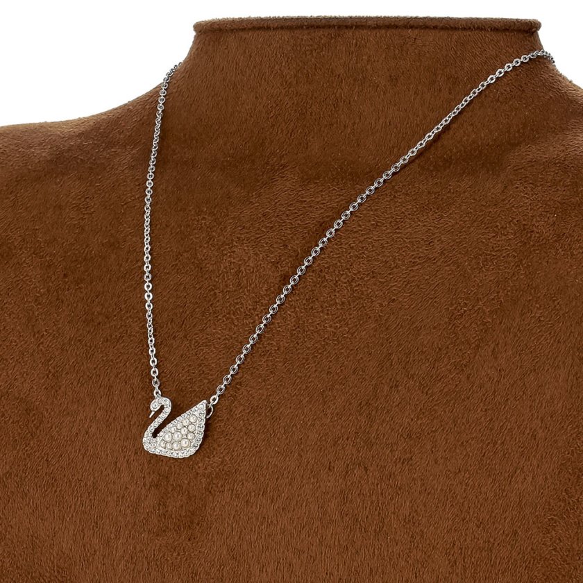 SWAROVSKI スワロフスキー アイコニック スワン ネックレス　美品 スワロフスキー SWAROVSKI ネックレス ペンダント アクセサリー