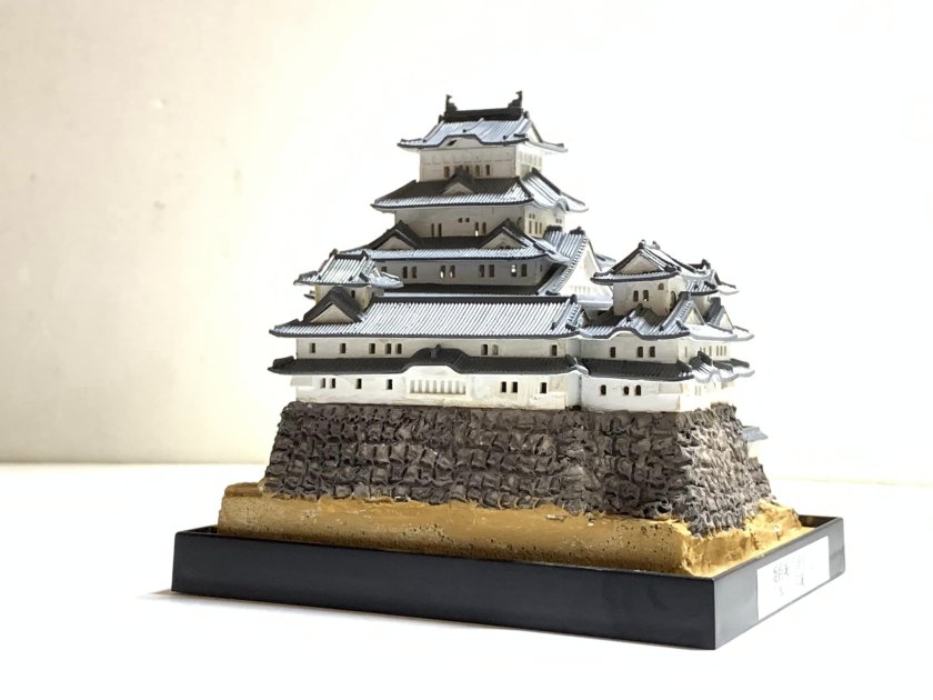 日本の城059 姫路城 1/500 ・兵庫県 城コレ ケース付き お城のジオラマ