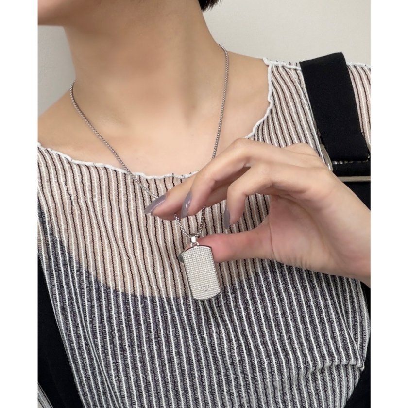エンポリオアルマーニ ペアネックレス ユニセックス お揃い 2本セット
