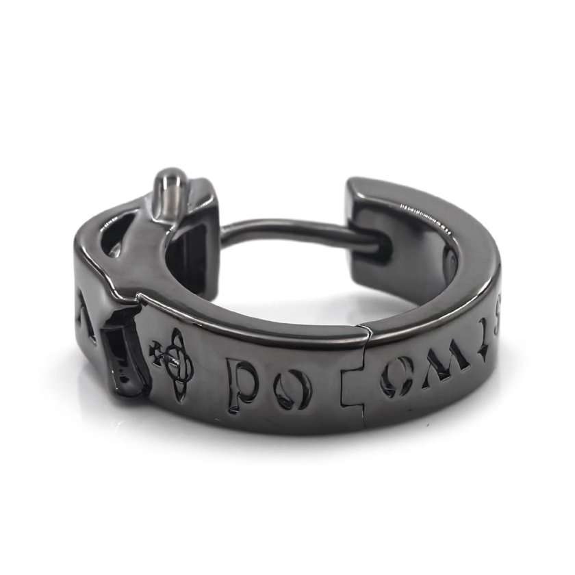 【匿名発送】Vivienne Westwood フープピアス ガンメタ ブラック Vivienne Westwood ヴィヴィアンウエストウッド ピアス シングル