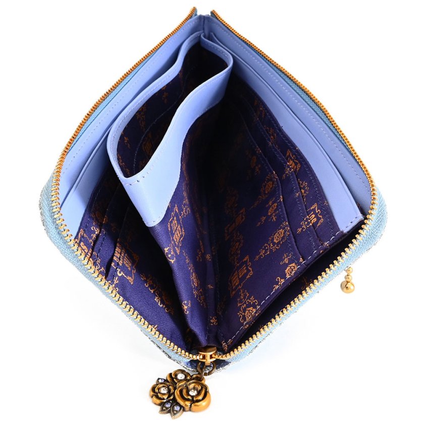 アナスイ 財布 長財布 L字ファスナー ライトブルー ANNA SUI 315812-82