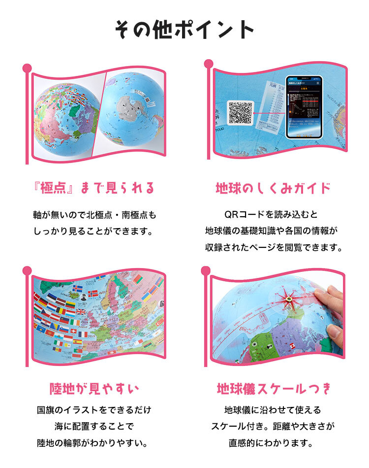 地球儀 しゃべる 子供用 タッチミー カルタ 国旗 無軸 タッチ 喋る
