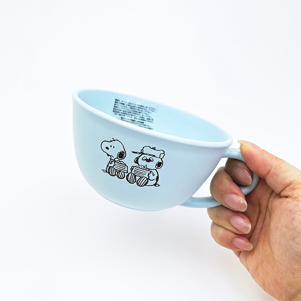 スヌーピー オラフ スープカップ (ブルー) パステルカラー樹脂食器